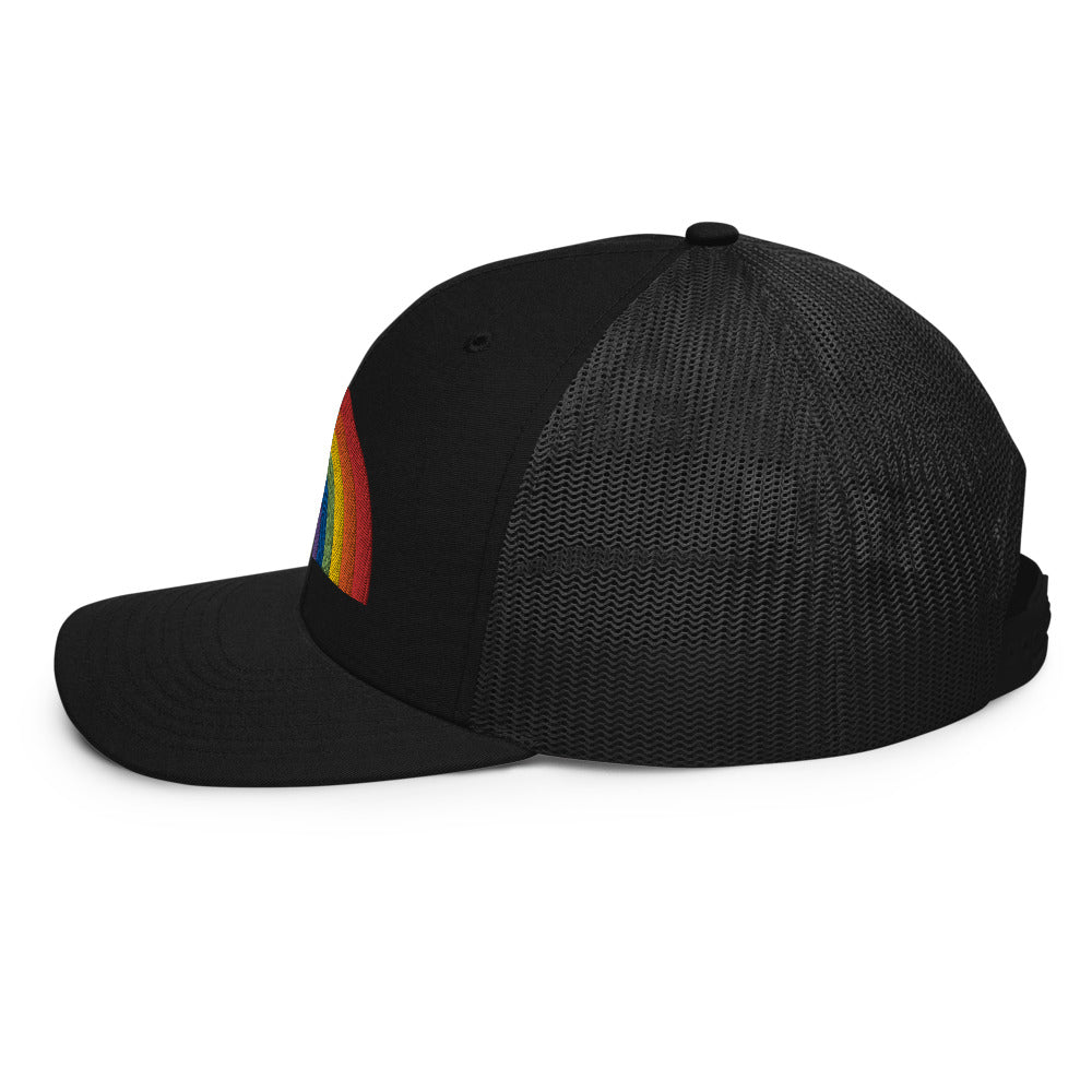 RAINBOW COLLECTION: Embroidered Trucker Style Baseball Cap – The